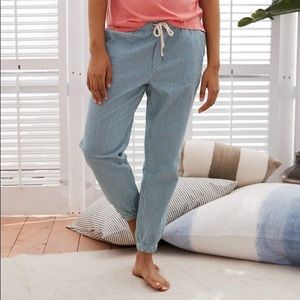 Aerie striped chambray joggers NEW